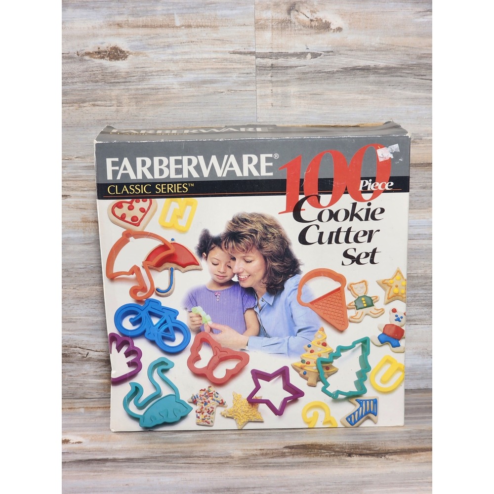 Farberware Classic Series 100 Piece Cookie Cutter Set Plastic Shapes 78423 Multi